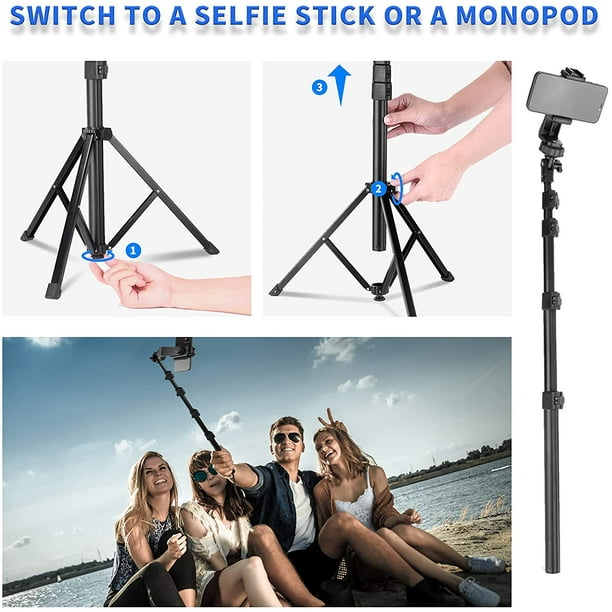 Phone Tripod Stand & Selfie Stick Tripod, IBAOLE 67 All in One Extendable  Cell Phone Tripod with Remote Control and Phone Holder, Flexible Cellphone  Tripod for iPhone/Android/Camera - - 