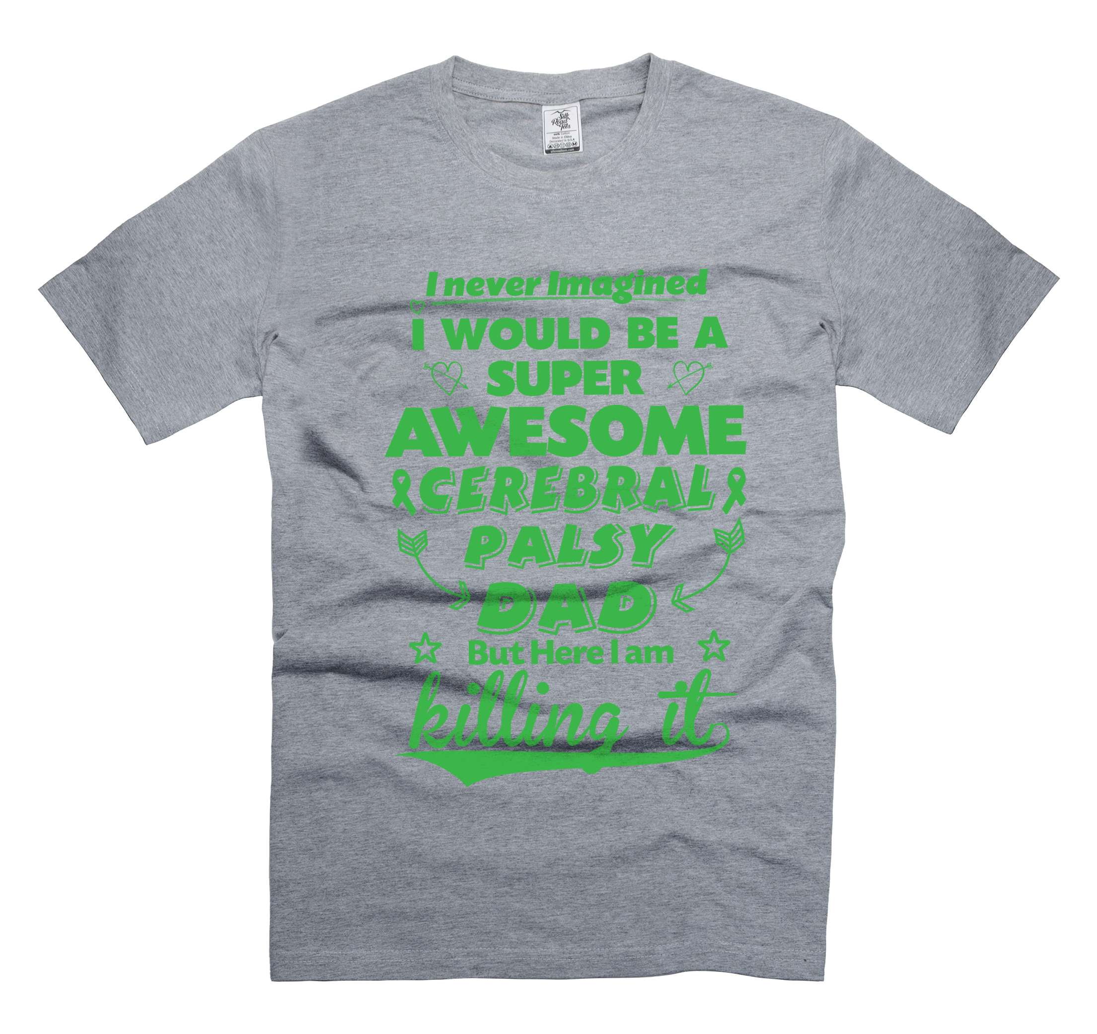 Cerebral Palsy Dad T-Shirt Cerebral Palsy Tee Cerebral Palsy Awareness Tee Autism Awareness Shirt (3X-Large Black)