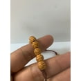 thumbnail image 6 of St Benedict flower carved wood beads Rosary, 6 of 8