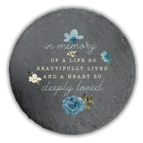 Personalized Memorial Garden Stone, In Memory Stepping Stone, Grave Marker