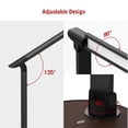 thumbnail image 3 of TaoTronics LED Desk Lamp, 12W Dimmable Office Reading Lamp Adjustable Swing Desk Lamp with USB Port, Brown, 3 of 7