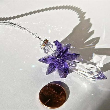 

Home Decor 2PC Modern Rainbow Crystal Angel Chakra Suncatcher Car Charm Pendant Room Decor Wall Bedroom Bathroom Kitchen