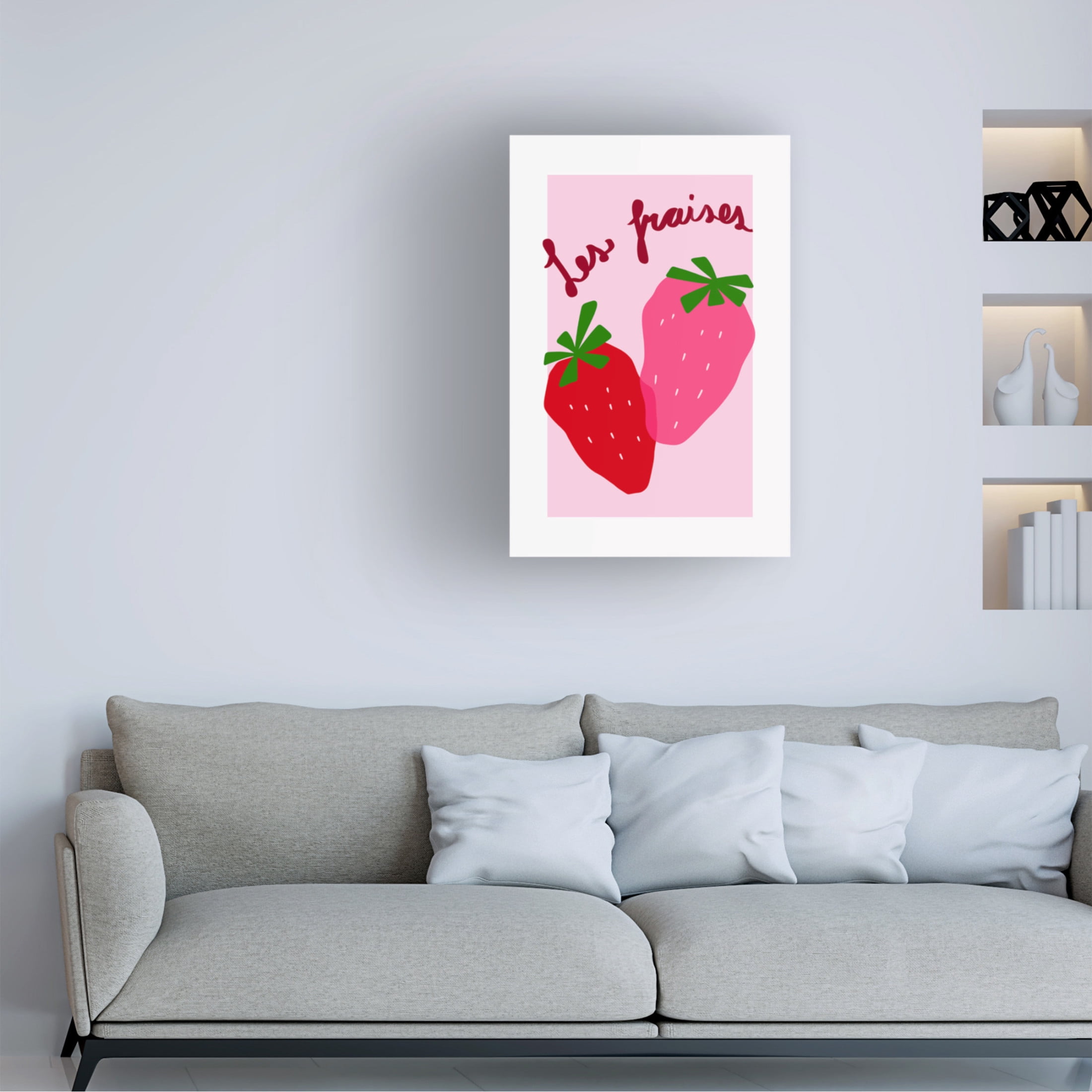 Trademark Fine Art Athene Fritsch Les Fraises Canvas Wall Art