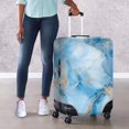 thumbnail image 4 of HELLHERO Marble Design Anti-dust Luggage Cover Protector for Family, All Size Easy Washing Durable Baggage Protector, 4 of 7
