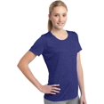 thumbnail image 4 of Sport-Tek Ladies Heather Contender Scoop Neck Tee, Turf Green Heather, XXXX-Large, 4 of 4