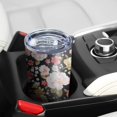 thumbnail image 5 of 20 Oz Pioneer Flower Coffee Tumbler Double Wall Insulated Stainless Steel Water Bottle | Metal Reusable Thermoses Flask with Cup Cap | Leak & Sweat Proof with Anti-Dust Lid, 5 of 7