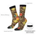 thumbnail image 2 of Yiaed Robot and Monsters Print Great elasticity Crew Socks Sports socks for Men and Women, 2 of 5