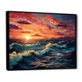 thumbnail image 2 of Designart "Sunset On The Rainbow Beach II" Ocean Floater Framed Canvas Art Print, 2 of 5