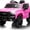 Pink, variant on 12V Kids Ride On Truck – Licensed Sīlvērǎdǒ Trail Boss, Dual Control, Remote Control, MP3/Bluetooth, Spring Suspension, LED Lights, Rechargeable Battery – Electric Vehicle, Pink