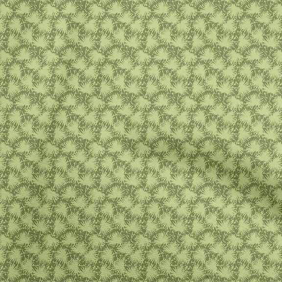 oneOone Polyester Spandex Light Green Fabric Tropical Sewing Craft Projects Fabric Prints By Yard 56 Inch Wide