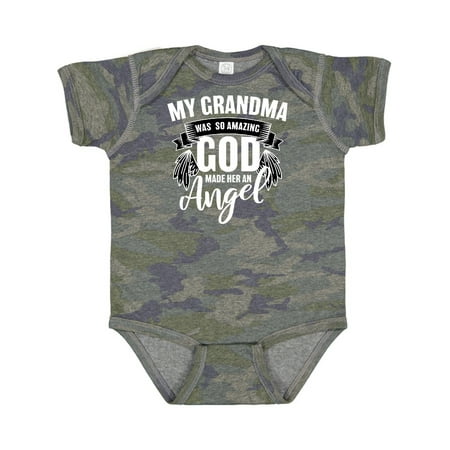 

Inktastic My Grandma Was So Amazing God Made Her an Angel Gift Baby Boy or Baby Girl Bodysuit