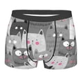 thumbnail image 5 of Uemuo Cats Group Pattern Men's Boxer Briefs,Trunk Anti-Chafing,Comfortable, Durable, and Stylish Underwear-XX-Large, 5 of 9