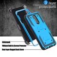 thumbnail image 7 of Mignova LG Stylo 4 case, heavy-duty shock-proof body protection rugged hybrid case with swivel belt clip and bracket for LG Stylo 4 case 2018(Blue), 7 of 7