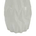 thumbnail image 4 of DecMode 16" Geometric White Ceramic Vase, 4 of 7