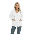 thumbnail image 2 of Liquidation! Veste Fine de Printemps pour Femmes Mode Veste Imperméable Manteau Isolé Coupe-Vent Extérieur Noir 2TG, 2 of 10