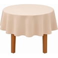thumbnail image 3 of Fennco Styles Waffle Weave Solid Color Tablecloth 48" Round - Natural Refined Woven Table Cover for Home Décor, Dining Table, Banquets, Holidays and Special Occasions, 3 of 4