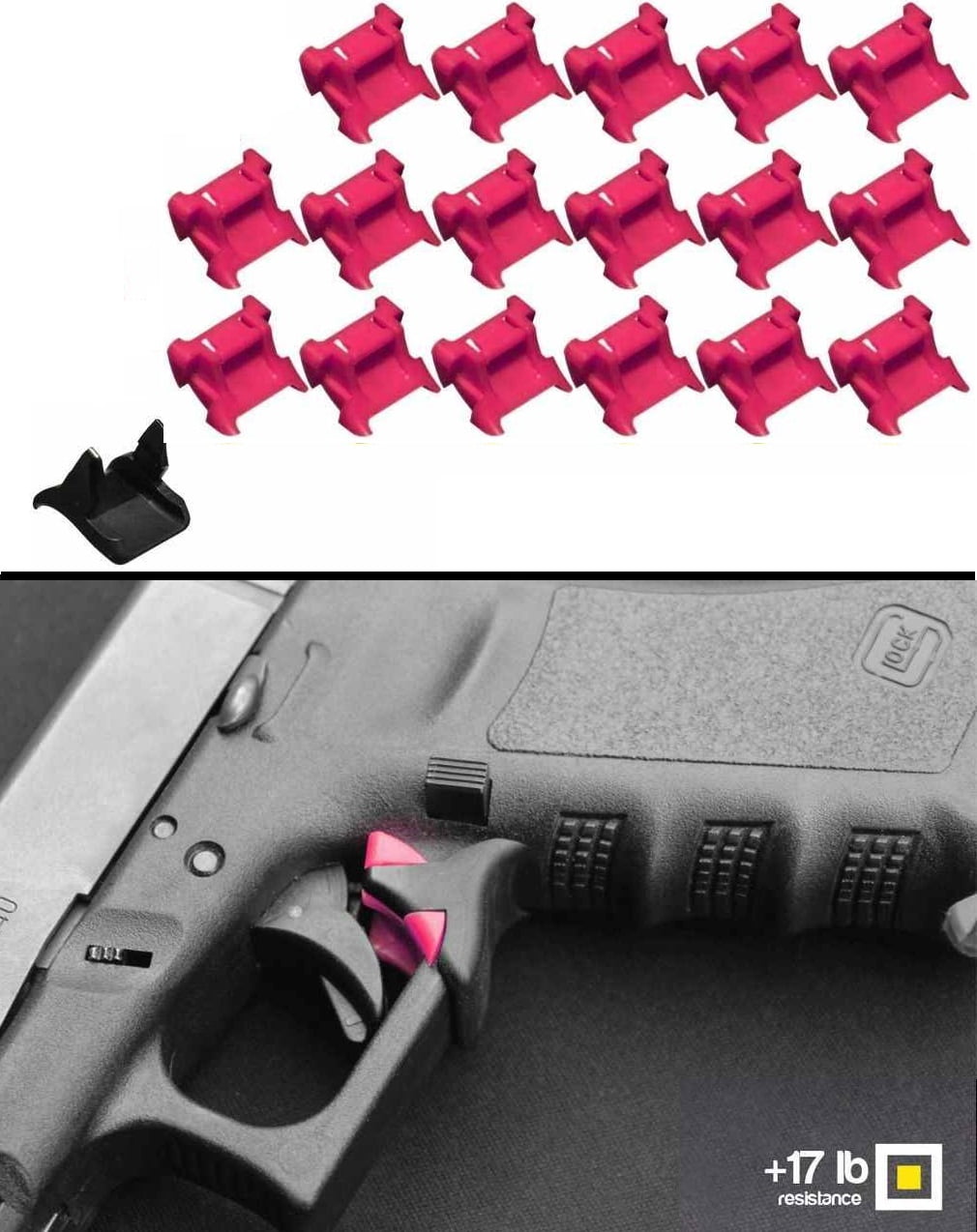 Safe-Draw Passive Trigger Pull Guard Safety Lock Kit Pistol Glock 17 18 19 20 21 22 23 24 25 26 27 29 30 31 32 33 34 35... by