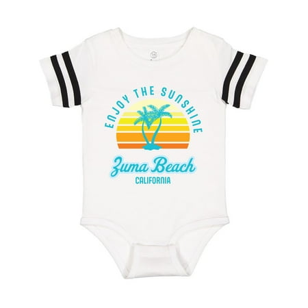 

Inktastic Summer Enjoy the Sunshine Zuma Beach California in Blue Gift Baby Boy or Baby Girl Bodysuit