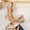 Gold, variant on Women's Ballet Flats Trendy Closed Round Toe Solid Color Soft Sole Comfortable Slip On Loafers Criss Cross Elastic Ankle Strap Dress Flat Shoes Silver 7.5