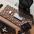 thumbnail image 2 of Long Mouse Pads for Desk,Brown Christmas Dessert Pattern Desk Mats on Top Of Desks, Desk Mouse Pad Extra Large with 3mm Non-Slip Base and Stitched Edge for Gaming,Office,Work,Home 35.4x15.7in, 2 of 5