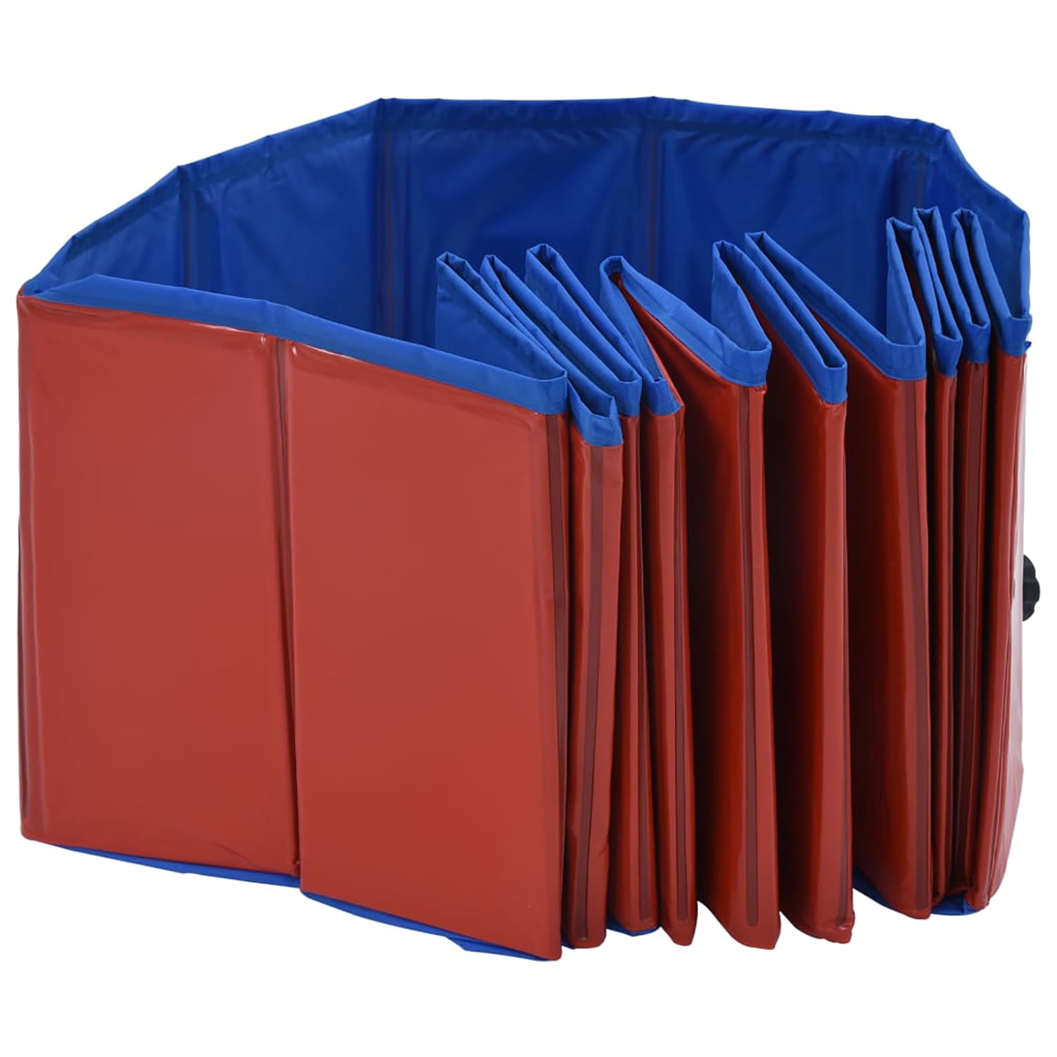 Pefilos 47.2" Foldable Dog Swimming Pool Large, Medium, Small Sizes, PVC Pet Pool for Outdoor, Red Pefilos 47.2" Foldable Dog Swimming Pool Large, Medium, Small Sizes, PVC Pet Pool for Outdoor, Red
