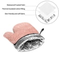 thumbnail image 6 of Daiia Rose Gold Glitter Pattern Oven Mitts and Pot Holders 4 pcs Set,High Heat Resistant 500 Degree Extra Thicken Long Kitchen Cotton Oven Glove, 6 of 6