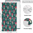 thumbnail image 2 of Dreamtimes Red Mushroom Hand Towels, Soft & Absorbent Bathroom Guest Towels Kitchen Towels Fingertip Towel for Beach Gym Spa 14x28 Inch (2PACK), 2 of 7