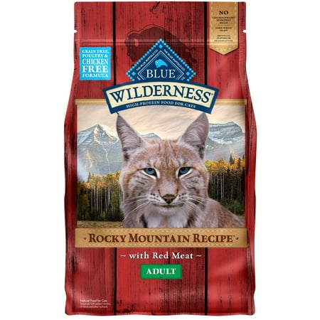 UPC: 0840243101764 | Blue Buffalo Wilderness Rocky Mountain Recipe High Protein Red Meat Dry Cat Food for Adult Cats Grain-Free 4 lb. Bag