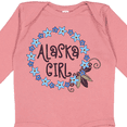 thumbnail image 4 of Inktastic Alaska Girl Forget-me-not Flower Girls Long Sleeve Baby Bodysuit, 4 of 5