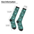 thumbnail image 5 of Haiem Lephants in the Jungle Socks, Funny Novelty Crazy Design Cotton Socks Sports Socks Knee High Socks For Men, Women,1Pairs - Gift For Working Friends, 5 of 9