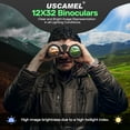 thumbnail image 3 of HUTACT Binoculars for Adults Kids, 12x32 Binoculars BAK4 FMC Compact Binoculars Waterproof Portable for Sport Game Watching, Bird Watching, Hunting, 3 of 8