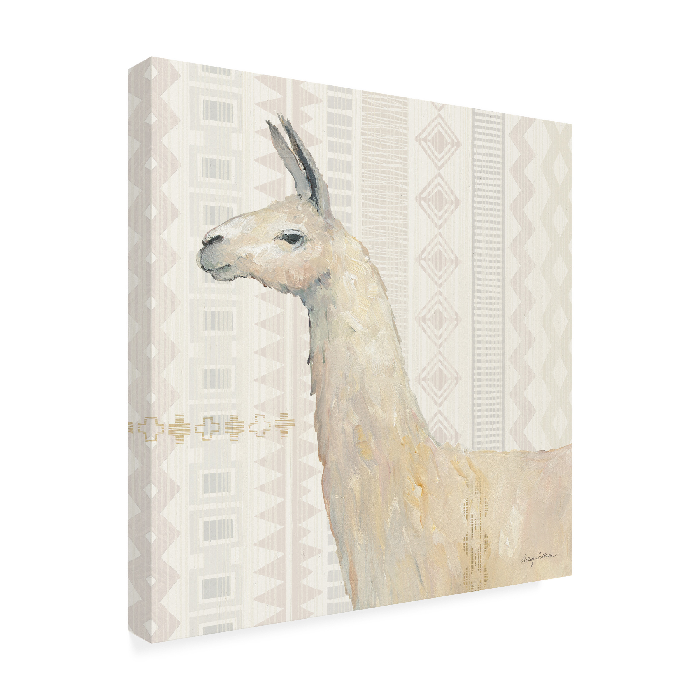 Trademark Fine Art 'Llama Land III' Canvas Art by Avery Tillmon