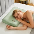 thumbnail image 1 of Weloille Summer Ice Silk Pillow Cover 1 Piece, Cooling Smooth Breathable Hidden Zipper, Moisture Wicking Soft Comfortable Pillow Protector, for Latex Memory Foam Rubber Pillow Home Bedroom Use, 1 of 6