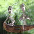 thumbnail image 3 of Handcrafted Fisherman's Spoon Fish Sculpture Wind Chime,B, 3 of 5