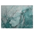 thumbnail image 2 of Addison Rugs Chantille Indoor/Outdoor Transitional Watercolors Teal Washable Rectangle Rug, 1'8" x 2'6", 2 of 6