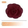 thumbnail image 3 of Uxcell 16 Pcs Rosas de Tela, Pin de Solapa de 2 Pulgadas para Hombres, Flores Artificiales de Satén para Accesorios de Manualidades DIY, Costura, Envoltorio, Decoración de Regalos de Boda, Burdeos, 3 of 5