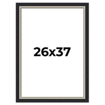 26x37 Frame Black Real Wood Picture Frame Width 2.25 Inches | Interior Frame Depth 0.5 Inches |