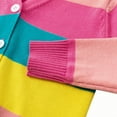 thumbnail image 5 of SYNPOS 1-7T Girls' Cardigans - Toddler Little Girl Zip Up Hoodie Jacket Rainbow Hooded Sweatshirt Fall Winter Kid Long Sleeve Shirt Pullover Top, 5 of 6