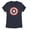 Navy Blue, variant on Women's Marvel Captain America Spray Logo T-Shirt