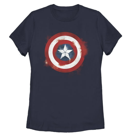 Women's Marvel Captain America Spray Logo T-Shirt