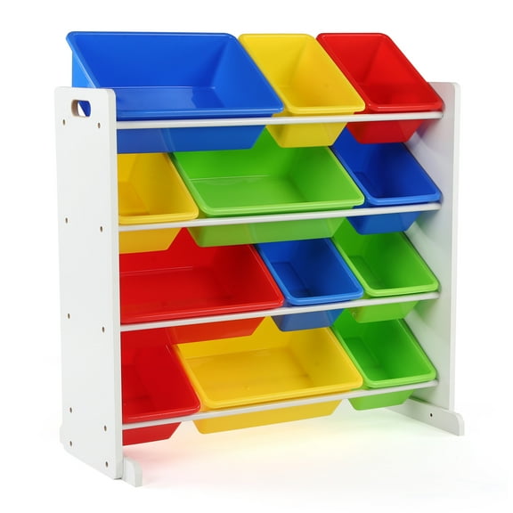 Tot Tutors Summit Kids Toy Storage Organizer with 12 Bins