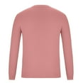 thumbnail image 4 of Yiliang Pullover Sweater for Men Fall and Winter Long Sleeve Warm and Thermal Top Clothes ,Hot Pink,M, 4 of 6