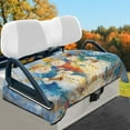 thumbnail image 2 of Yuyamidu Cute Snowman Golf Cart Seat Covers Christmas Club Car Seat Towel Blanket Fits in More 2 Person Seats Golf Carts, Blue Soft Flannel, 2 of 8