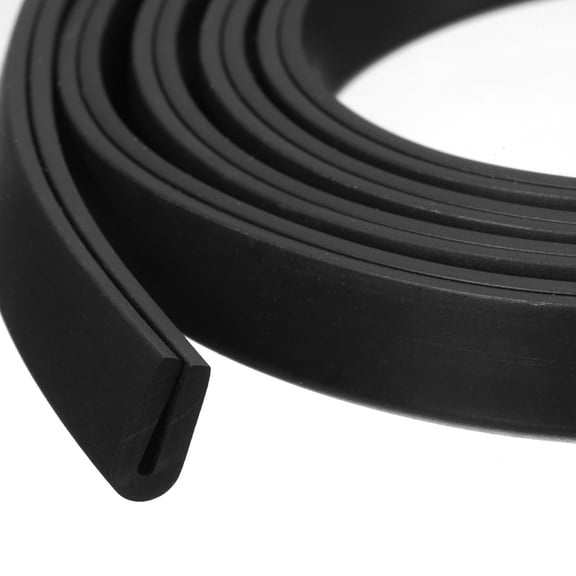 5/32" x 3/8"x 16.4ft Rubber U Channel Edge Trim Round Type Fit for 1mm Edge