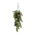 thumbnail image 3 of Tyidzon 30.7" Christmas Teardrop Swag, Artificial Pinecones Pine Branches Teardrop Door Swag for Winter Wall Home Decor, 3 of 8