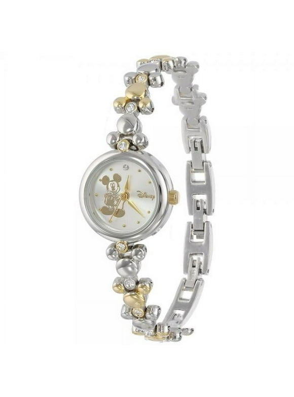 Mickey Mouse Women's MCK313 Two-Tone Link Bracelet Watch