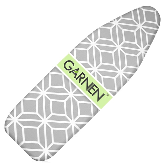 Garnen Ironing Board Cover and Pad Replacement 15x54", Iron Board Cover With Padding 7mm Thick, Standard Ironing Board Cover Scorch-Resistant