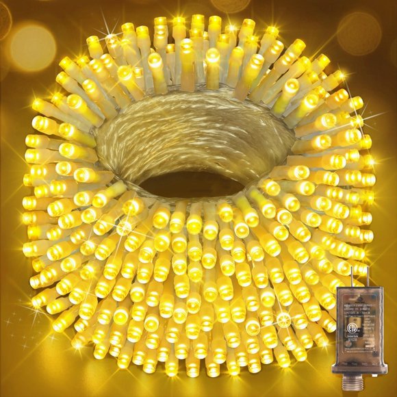 Luces de cadena navideñas Hezbjiti 1000 LED 123 m para exterior