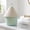 Green, variant on Woven Desktop Cosmetic Organizer Bin, Cute House Shaped Cotton Rope Basket with Lid, Dustproof Portable Storage Caddy for Skincare Products & Bedroom Small Sundries