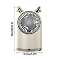 thumbnail image 3 of Kieccall USB Plug In Misting Humidifying Fan Portable Cooling Device For Home Office Desktop Summer Moist Cooling, 3 of 5